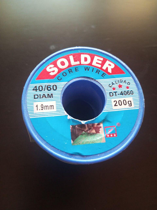 Припой оловянно-свинцовый 40/60 диам.-1,9мм, 200гр, катушка, Полтава - изображение 1