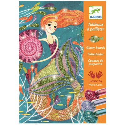 Набор для творчества Djeco Светящиеся русалки художественный комплект рисования блестками (DJ09507) Винница - изображение 1