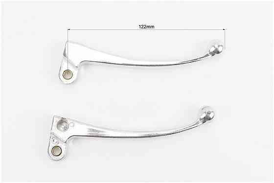 Важелі керма лівий, правий к-кт 2шт (під диск. / барабан. гальмо) Suzuki AD50 "хром" Київ