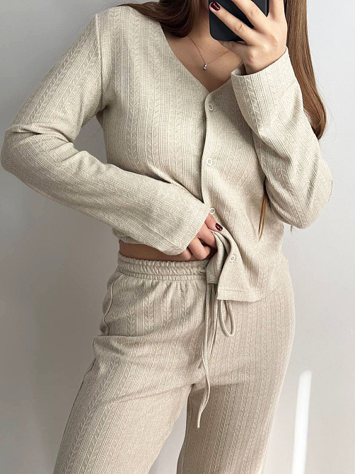 Універсальний жіночий костюм для дому та вулиці Капучино M-L Харків - фото 4