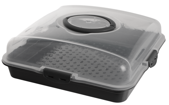 Тортівниця Violet House 0036 Каризма Antrasit 13х38х38 см (7181048) Київ