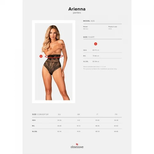 Трусики с высокой талией Obsessive Arienna XS/S Sex Aura Киев - изображение 5