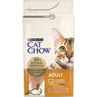 Сухой корм для кошек Purina Cat Chow Adult с уткой 1.5 кг (7613035394117) Винница