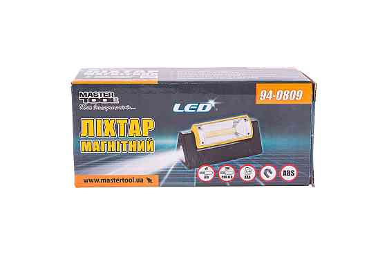 MASTERTOOL Ліхтар магнітний з регулюванням нахилу бічного світла MASTERTOOL 125х52х52 мм 6xLED+ Киев