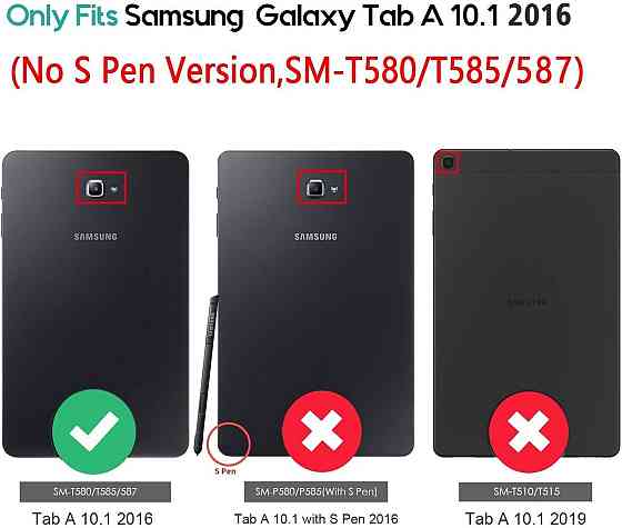 Протиударний чохол-книжка з клавіатурою та підсвічуванням для планшета Samsung Galaxy Tab A 10.1" SM-T580 SM-T585 Дніпро