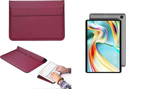 Чехол-конверт VitoCase для Teclast P25, P25T, с функцией подставки для планшета Бордовый Киев