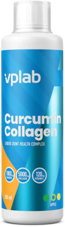Куркумін і колаген Vplab Curcumin Collagen 500ml Яблуко (До 09.26) Київ