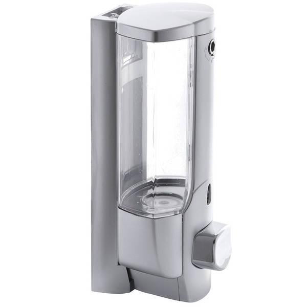 Дозатор для мыла настенный (пластик, серый) 350мл Ledeme LM407 Харьков - изображение 1