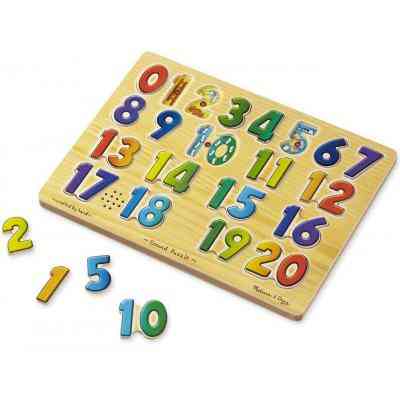 Развивающая игрушка Melissa&Doug Звуковой пазл Цифры (MD339) Винница