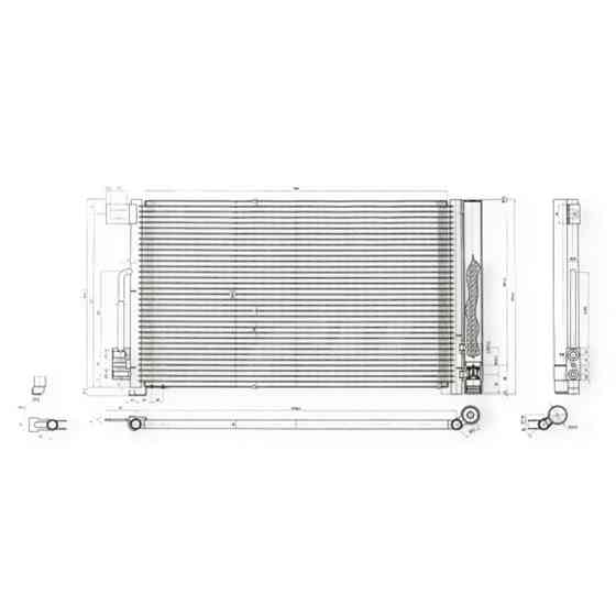 Радиатор Fiat Fiorino, Peugeot Bipper, Citroen Nemo 08- кондиционера Мукачево