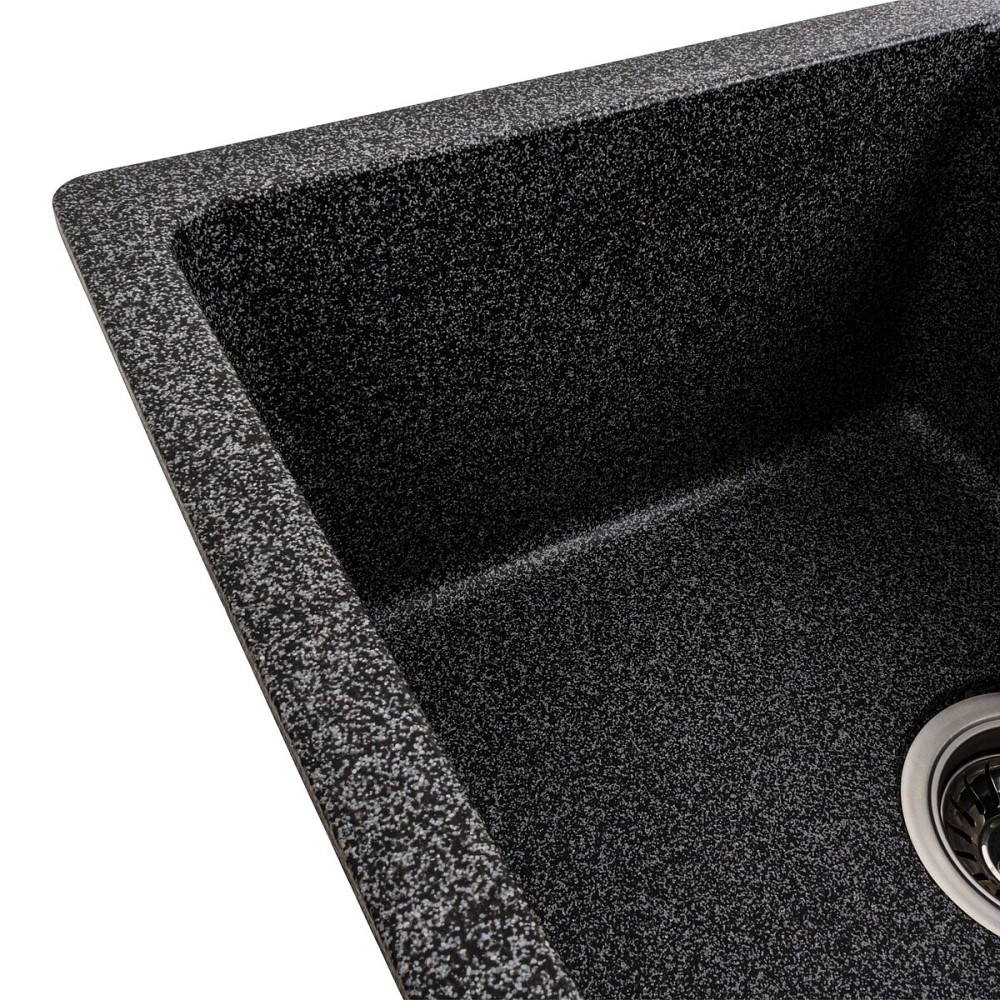 VALESO Гранітна мийка для кухні VALESO ZIRKONE 6250 матова Графіт Киев - изображение 2