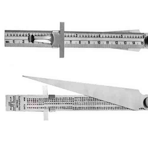 Конический щуп с линейкой для измерения зазоров 1-15мм Киев