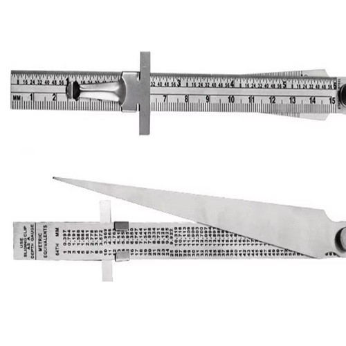 Щуп конічний з лінійкою 150мм для вимірювання зазорів Київ - фото 5