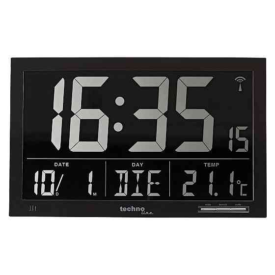Годинник настільний Technoline WS8007 Black (WS8007) Київ