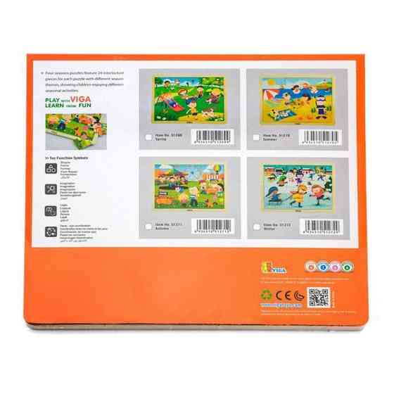 Дерев'яний пазл Viga Toys Пори року: весна, 24 ел. (51269) Харьков