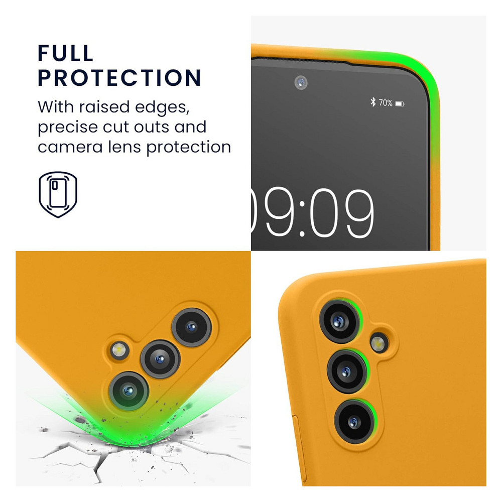 Чехол накладка для Samsung Galaxy A54 5G kwmobile силиконовый TPU манго защитный противоскользящий тонкий Киев - изображение 2