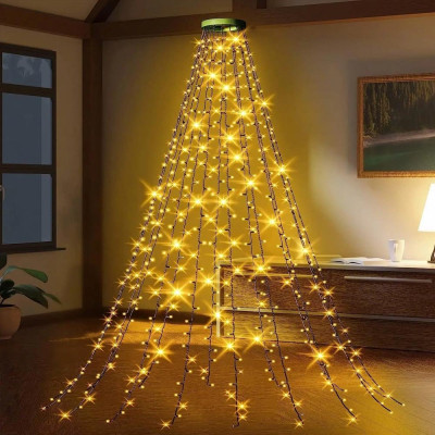 Гирлянда ColorWay Каскад LED 126 9 x 1.5 м 8 функций (CW-G-126L91CU) Винница - изображение 9