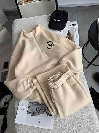 Женский утепленный костюм двойка: кофта и штаны трехнитка на флисе 46/48 Одесса