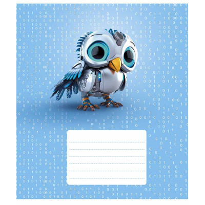 Зошит Школярик Robot animals 12 аркушів лінія (012-3331L) Вінниця - фото 5