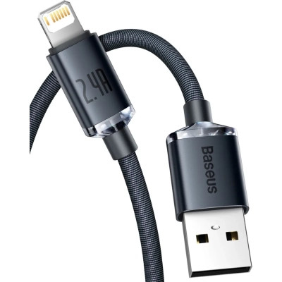 Дата кабель USB 2.0 AM to Lightning 2.0m 2.4A black Baseus (CAJY000101) Вінниця - фото 2