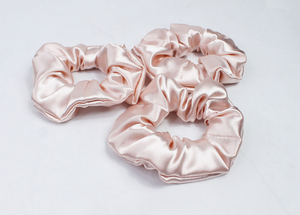 Набір резинок для волосся атласний Пудровий Харків - фото 1