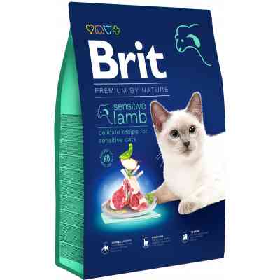 Сухий корм для кішок Brit Premium by Nature Cat Sensitive 8 кг (8595602553266) Вінниця