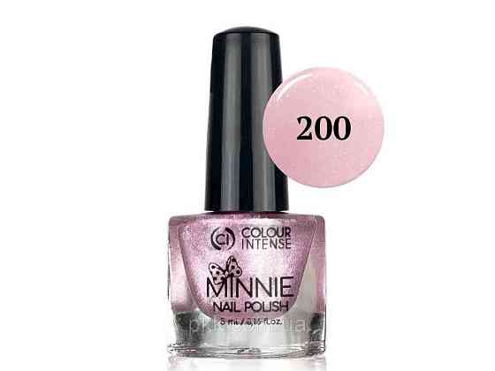 Лак для нігтів 5мл Мini 200 шимер рожевий ТМ Colour INTENSE Solmir Київ