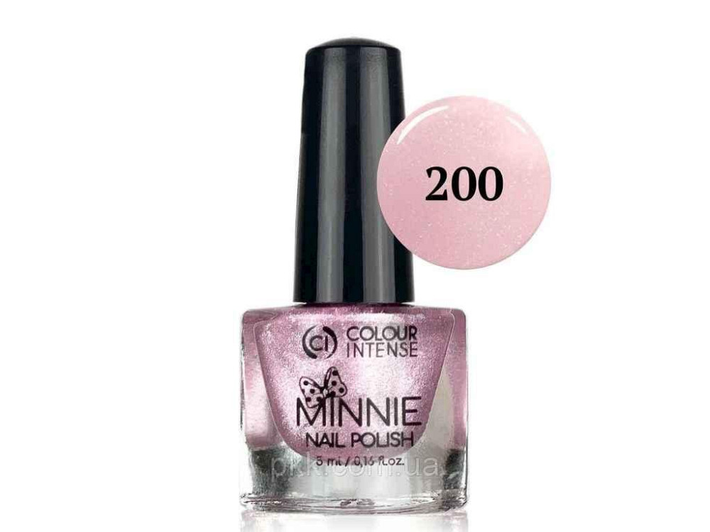 Лак для нігтів 5мл Мini 200 шимер рожевий ТМ Colour INTENSE Solmir Київ - фото 1
