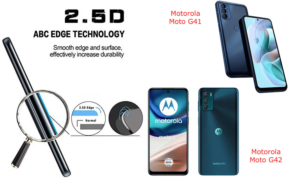 Захисне скло ArmorGlass для Motorola Moto G41, Moto G42 – стійке до подряпин та ударів Київ - фото 2