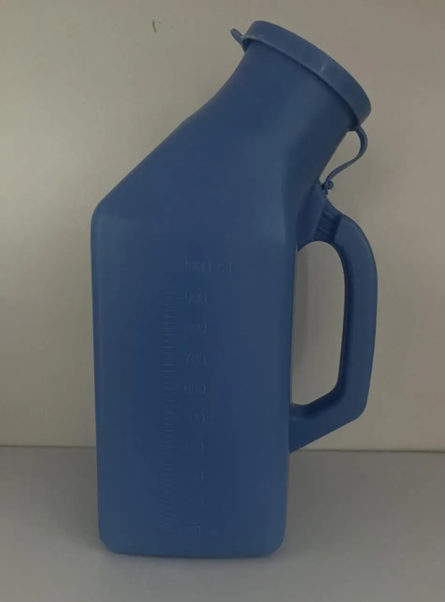 FY 665B Пісуар з ручкою та кришкою синій, для чоловіків Дніпро - фото 2