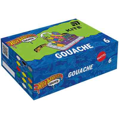 Гуашевые краски Kite Hot Wheels Skate 6 цветов х 20 мл (HW25-062) Винница
