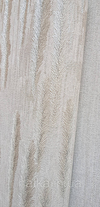 Шпалери вініл на флізеліні гарячого тиснення DUKA Selective1.06х10 колосок листя стуктурне срібло на сірому DK32750-5 Київ - фото 3