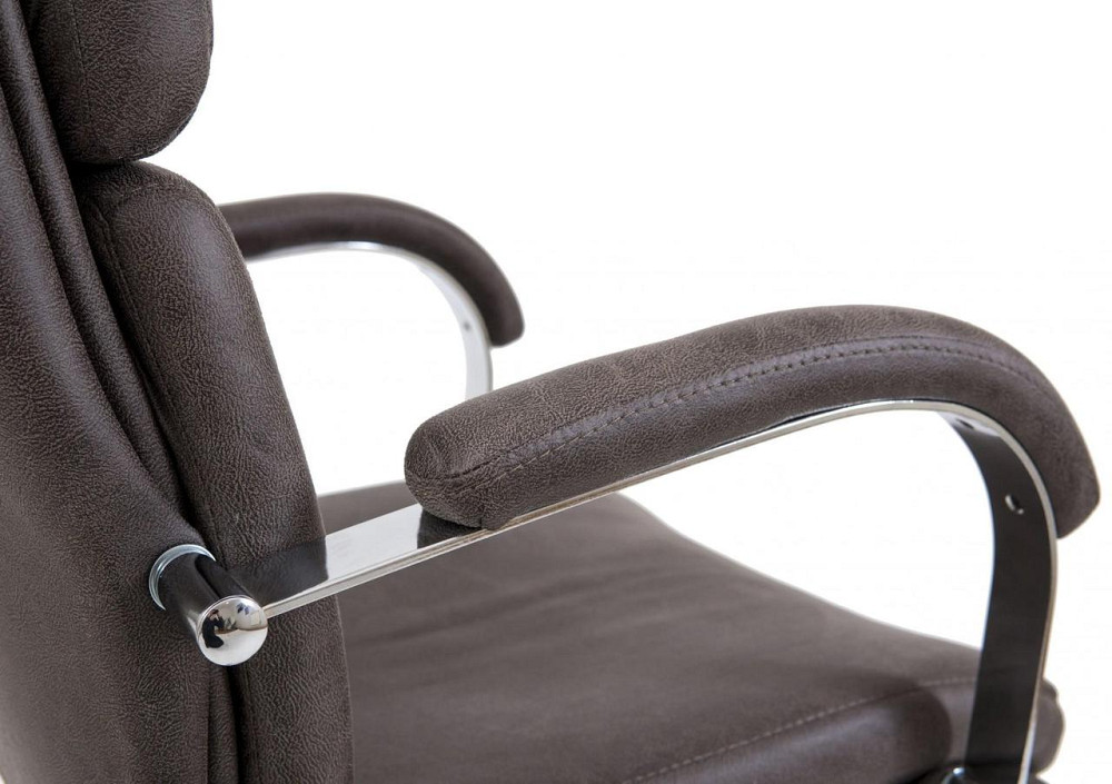 Офисное Кресло Руководителя Richman Dakota Ameli Grey Хром М1 Tilt Коричневый Днепр - изображение 4