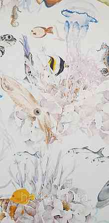 Шпалери флізелінові Decoprint Good Vibes 0.53х10 м дитячі молодіжні дерева пальми тропіки написи салатові Київ