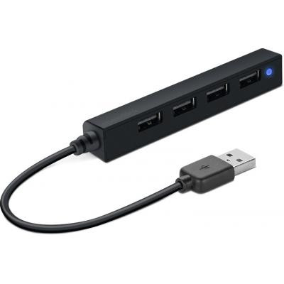 Концентратор Speedlink SNAPPY SLIM USB Hub, 4-Port, USB 2.0, Passive, Black (SL-140000-BK) Винница - изображение 1