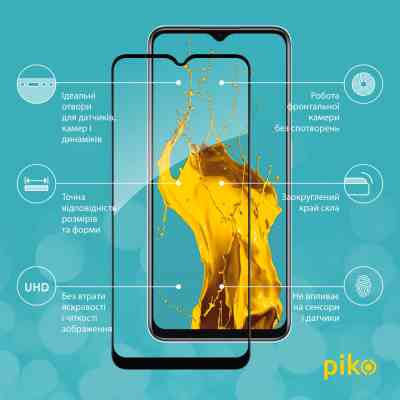 Стекло защитное Piko Full Glue Realme V20 Black (1283126559457) Винница