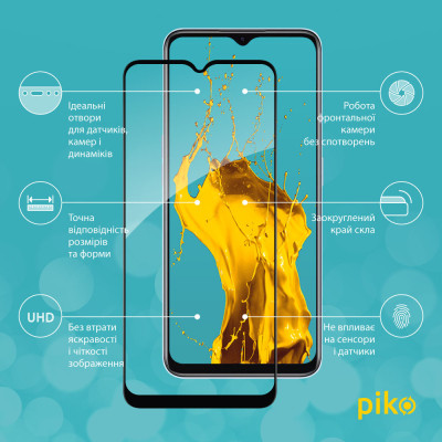 Стекло защитное Piko Full Glue Realme V20 Black (1283126559457) Винница - изображение 2