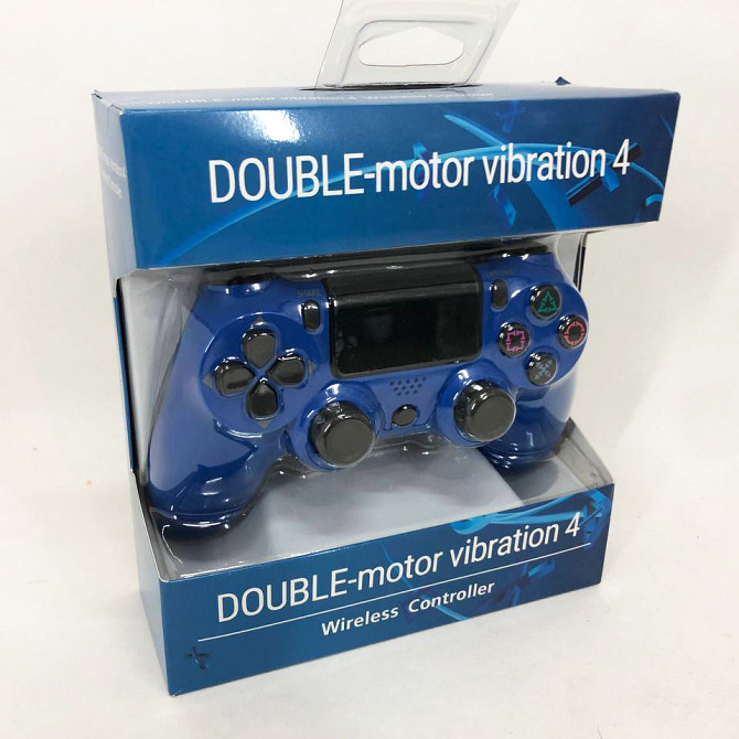Джойстик DOUBLESHOCK для PS 4, бездротовий ігровий геймпад PS4/PC акумуляторний джойстик. Колір синій MI-38 Львів - фото 10