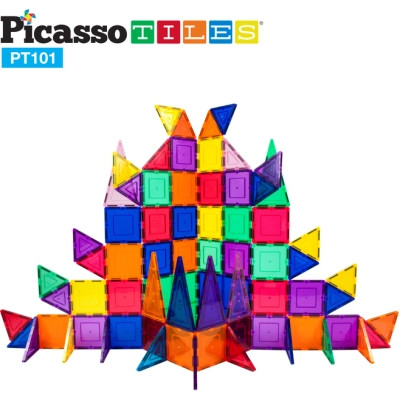 Конструктор Picasso магнитный Tiles Magnetic Building Blocks 101 деталь (817338022402) Винница - изображение 4