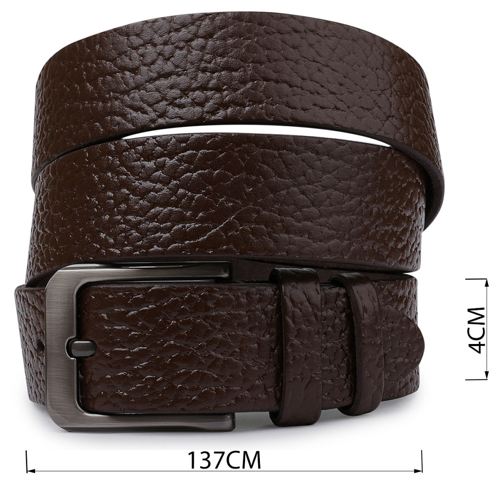 Добротний чоловічий ремінь Vintage 20744 Коричневий Київ - фото 4