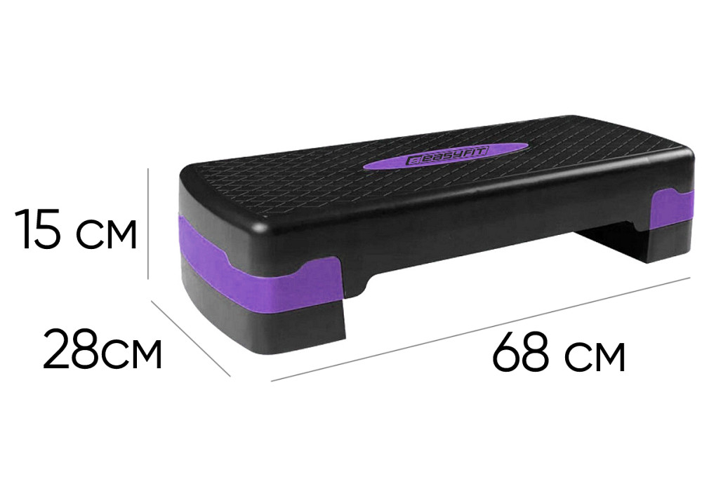 Степ-платформа EasyFit Step-B 2-ступінчаста фіолетова Коломыя - изображение 5