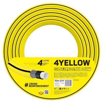 Шланг для поливу Cellfast 4YELLOW 3/4&quot; 50м, 4 шари, до 20 Бар, -10…+50°C (10-522) Вінниця
