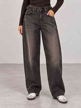 Джинси жіночі It’s Basic 2961-2W6-62 WIDE LEG baggy з регулюванням пояса коричневі, коричневий, 40, 40, 83 см, 115 см Київ