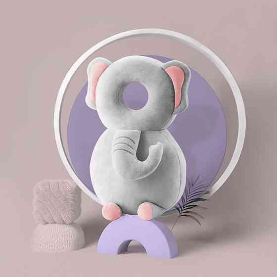 Детская защитная подушка - рюкзак Tochang для защиты головы при падении подголовник Слон Киев