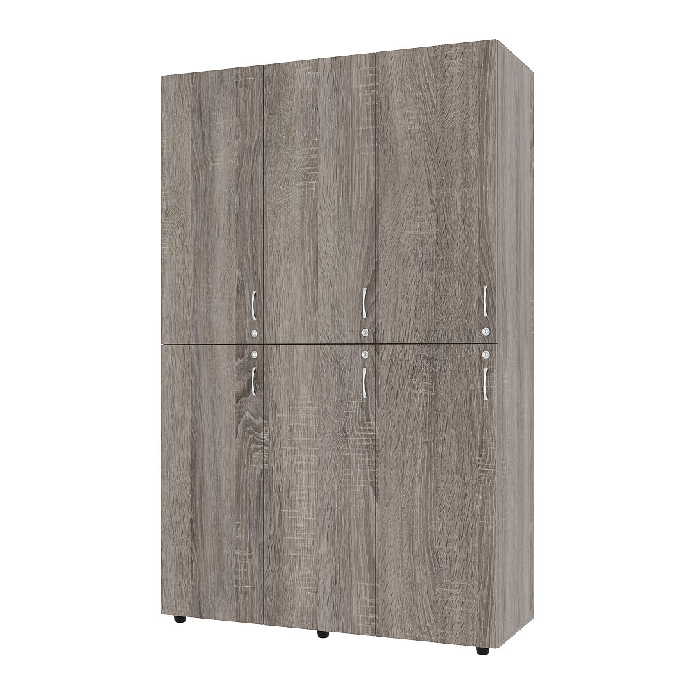 Шафа секційна для роздягальні ШС-1, Дуб Сонома Трюфель, 1200/468/1900 Львів - фото 1