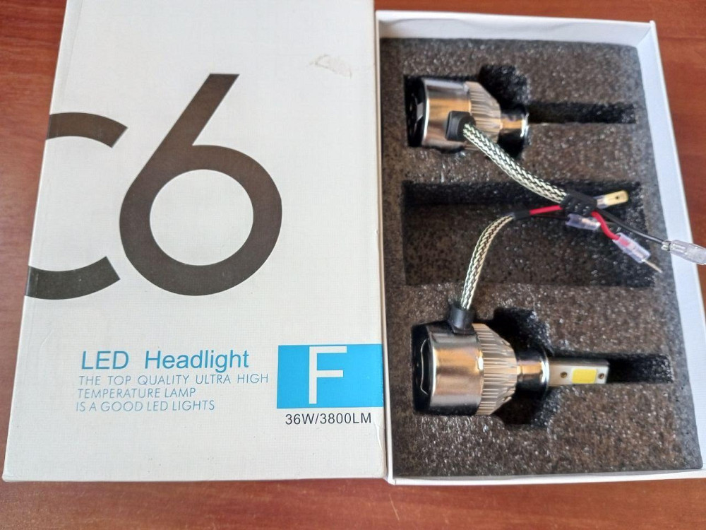 Світлодіодні лампи С6 LED H3 (3800Лм, 36Вт, 8-48В) Полтава - фото 1