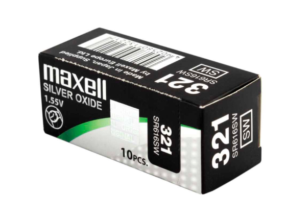 Батарейки-таблетки Maxell 321 / SP10 / Дніпро