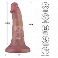 Реалістичний вібратор - Vibrating Dual Density Power Cock 6'' Sex Aura Київ