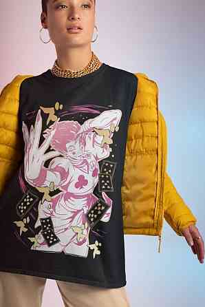 Футболка чоловіча з аніме принтом Мисливець × Мисливець оверсайз (S/M/L) Чорний AnimeJ1169 Дніпро