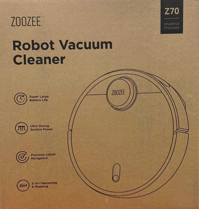 Zoozee Z70 Робот пилосос миючий. Харків - фото 8